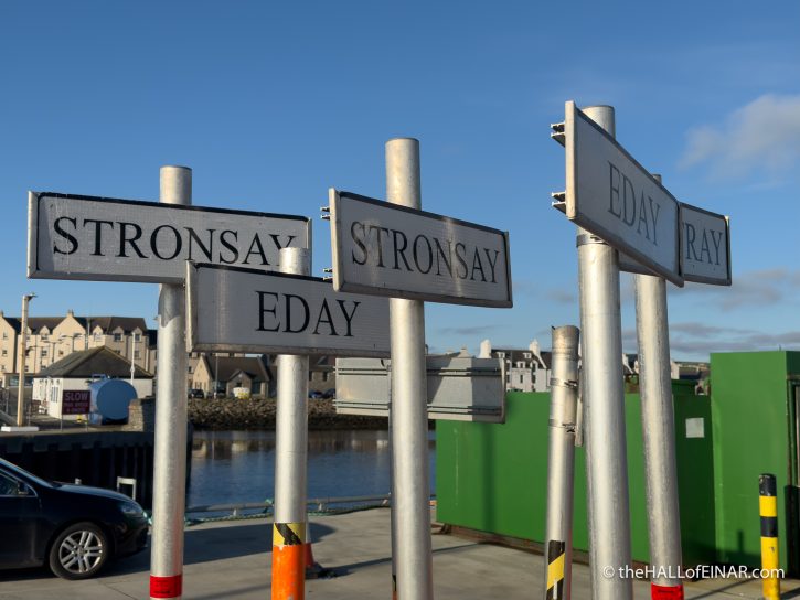 Ferry Signs - The Hall of Einar - photograph (c) David Bailey (not the)